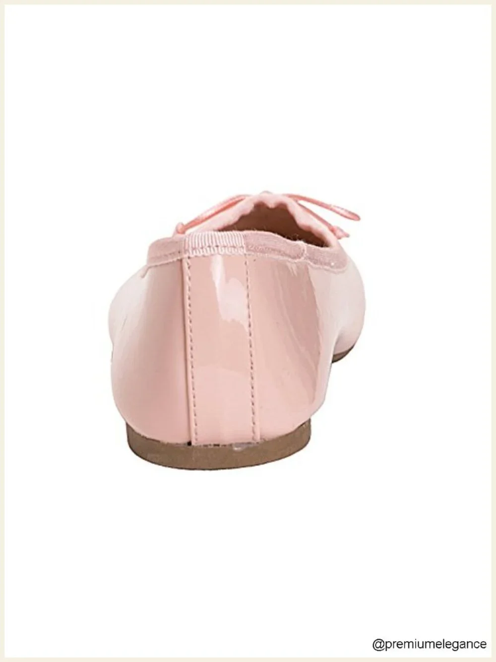 Memory Foam Cushion Insock Patent Ballet Flat Round Toe Slip On
